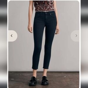 Rag & Bone Cate Mid-rise Skinny, Black, Size 28